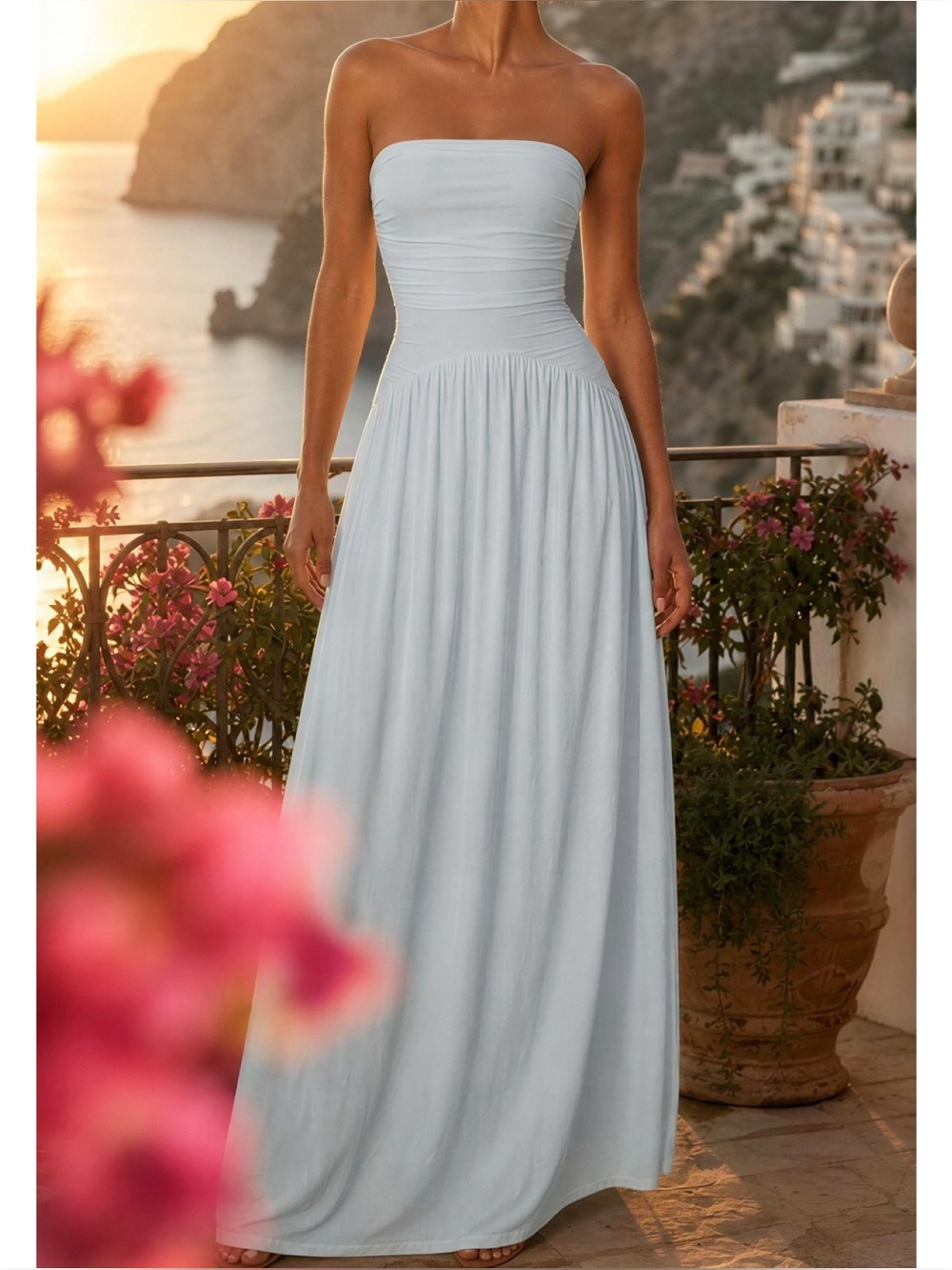 LOVERS + FRIENDS Steph Gown, Ice Blue, XXS